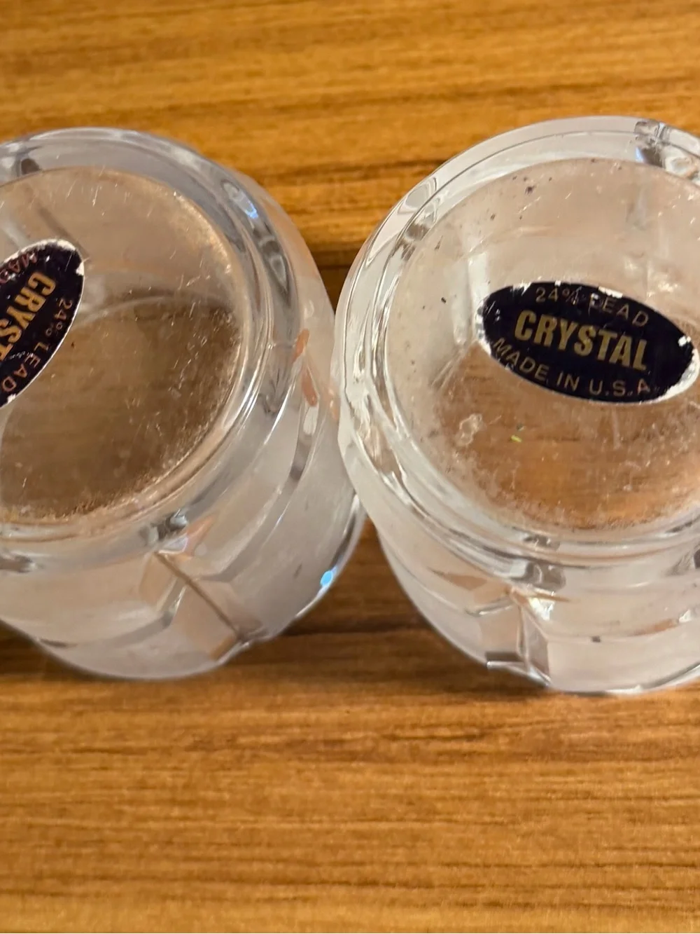 Vintage Partylite Crystal Votive Candle Holder Pair Counterpoint Frosted P0267 - Picture 9 of 9